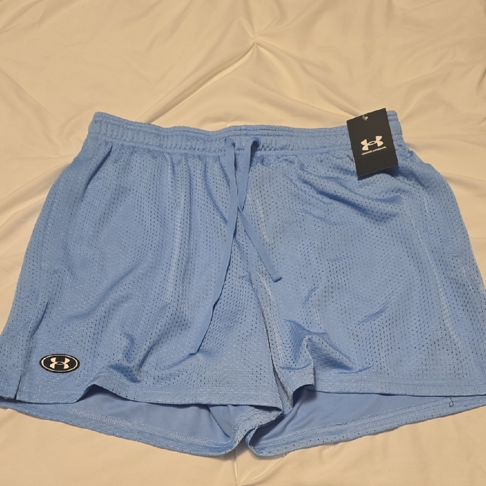 Under Armour Light Blue Mesh Shorts